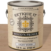 Retique It Woodn Primer - Paint it then stain it - Stainable Wood Fiber Paint Light Wood, X-Large