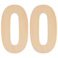 thumbnail image 1 of Homoyoyo Khaki Wood Number Signs for Home, Office, and Outdoor Use - Decorative Number Plaques for Walls and Doors, 1 of 8