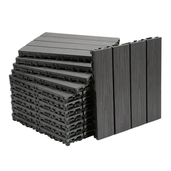 Wood-plastic composite flooring co-extruded C/ Wood Flooring Tiles Flooring For Outdoor & Indoor Patio Balcony Garden