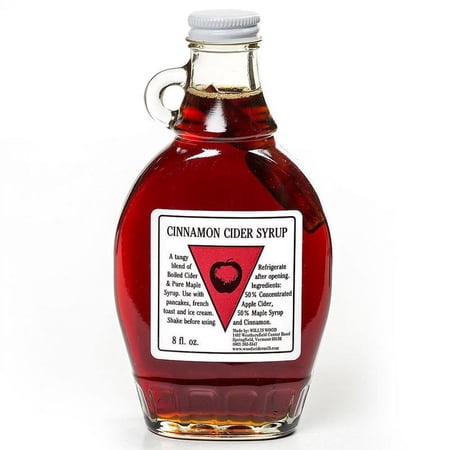 Wood's Cider Mill Cinnamon Cider Syrup Glass Bottle No Preservatives 8 Oz