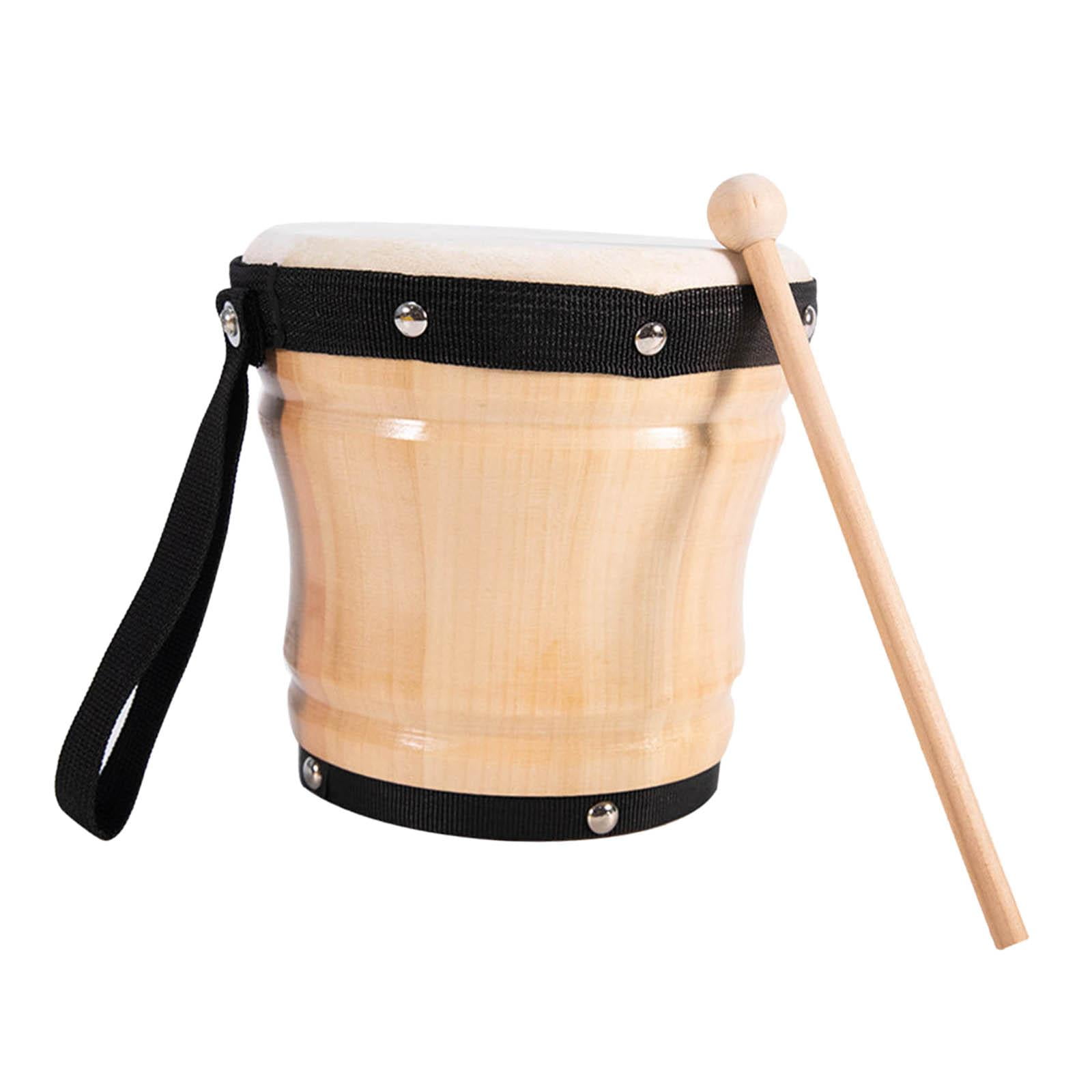 Wood s Drum 15x15cm Wood Painted Drum Percussion Instruments Drum Musical Instrument Hand Drum for Kids Adults Beginners