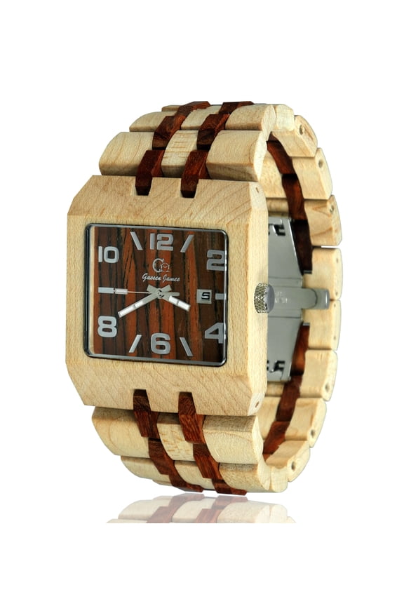 Wood wristwatch-Wooden watch-Wood craft- Wood art-Fashion watch-Wooden wristwatches for men - Anniversary gift - Men's watch Style Omega II Series 2