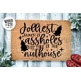 thumbnail image 1 of WoodByStu Christmas PVC Doormat, 18" x 30", Non-Slip, 1 of 2
