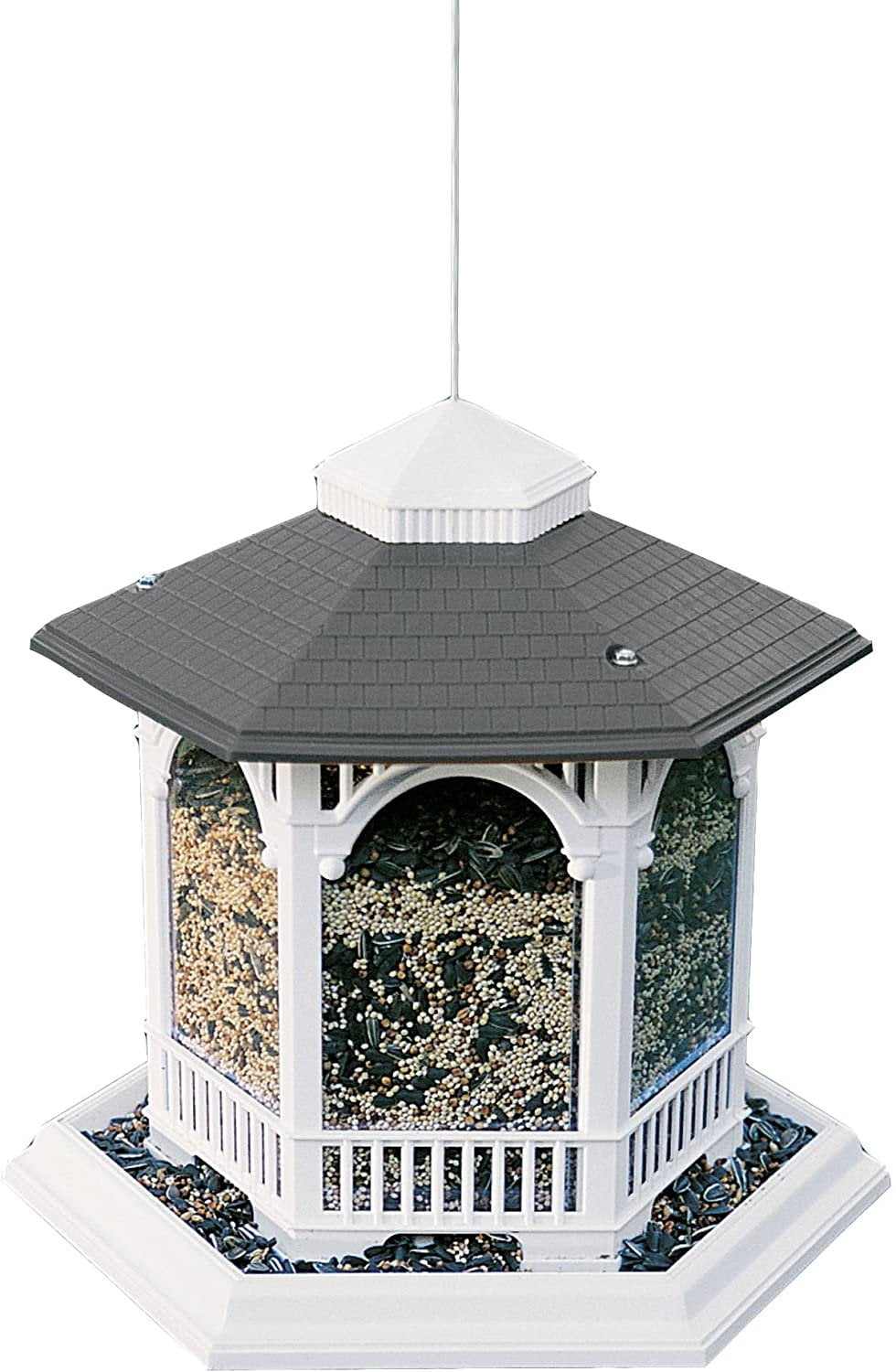 WoodLink Audubon Hopper Deluxe Gazebo Wild Bird Feeder, 10 lb Capacity