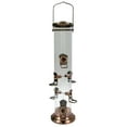 thumbnail image 1 of Woodlink Plastic Tube Bird Feeder with 8 Metal Ports and Brushed Copper Finish, 1 of 8