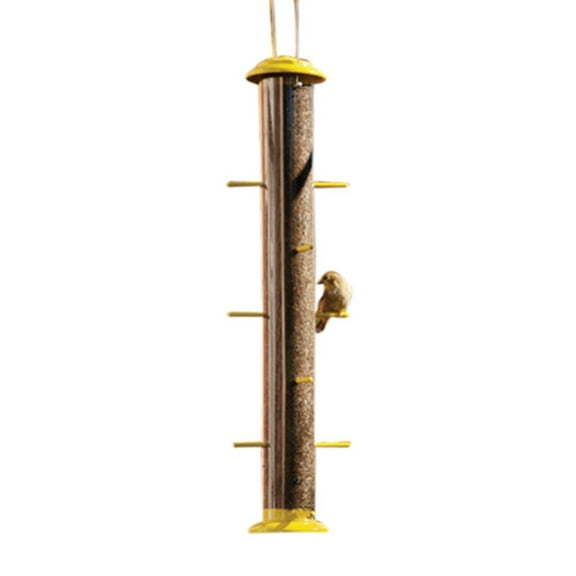 22" yellow finch feeder - metal