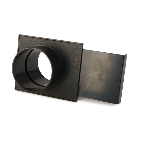 Woodriver Dust Connection Blast Gate - 4" Sewer Pipe - 4" Hose