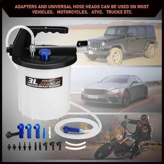 Buballino 3L Professional Oil Extractor Bottle Set: Perfect for Cars & Off-Road Vehicles, Complete with Accessories