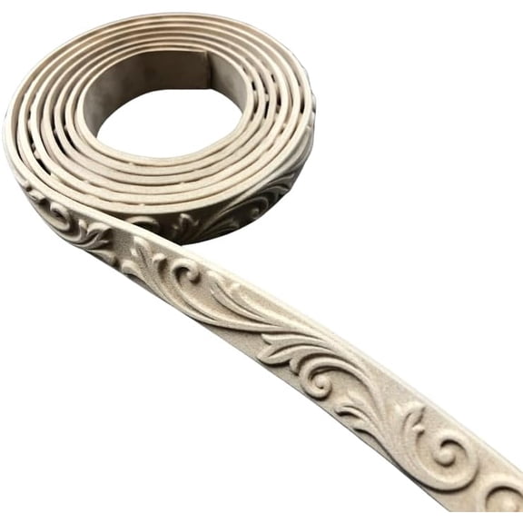 WoodUBend Pack of Two Trims WUBTR124 208x2cm Heat Bendable & Flexible Wood Trims - DIY Craft, Furniture & Home Decor - Easy to Apply & Paint - Versatile, Reusable & Durable