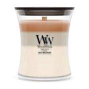 WoodWick 9.7 oz Medium Hourglass Trilogy Scented Candle, Caf  Macchiato, Multi-Color