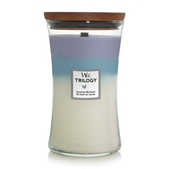 CALMING RETREAT WoodWick Trilogy 22 oz Scented Jar Candles - 3 in One