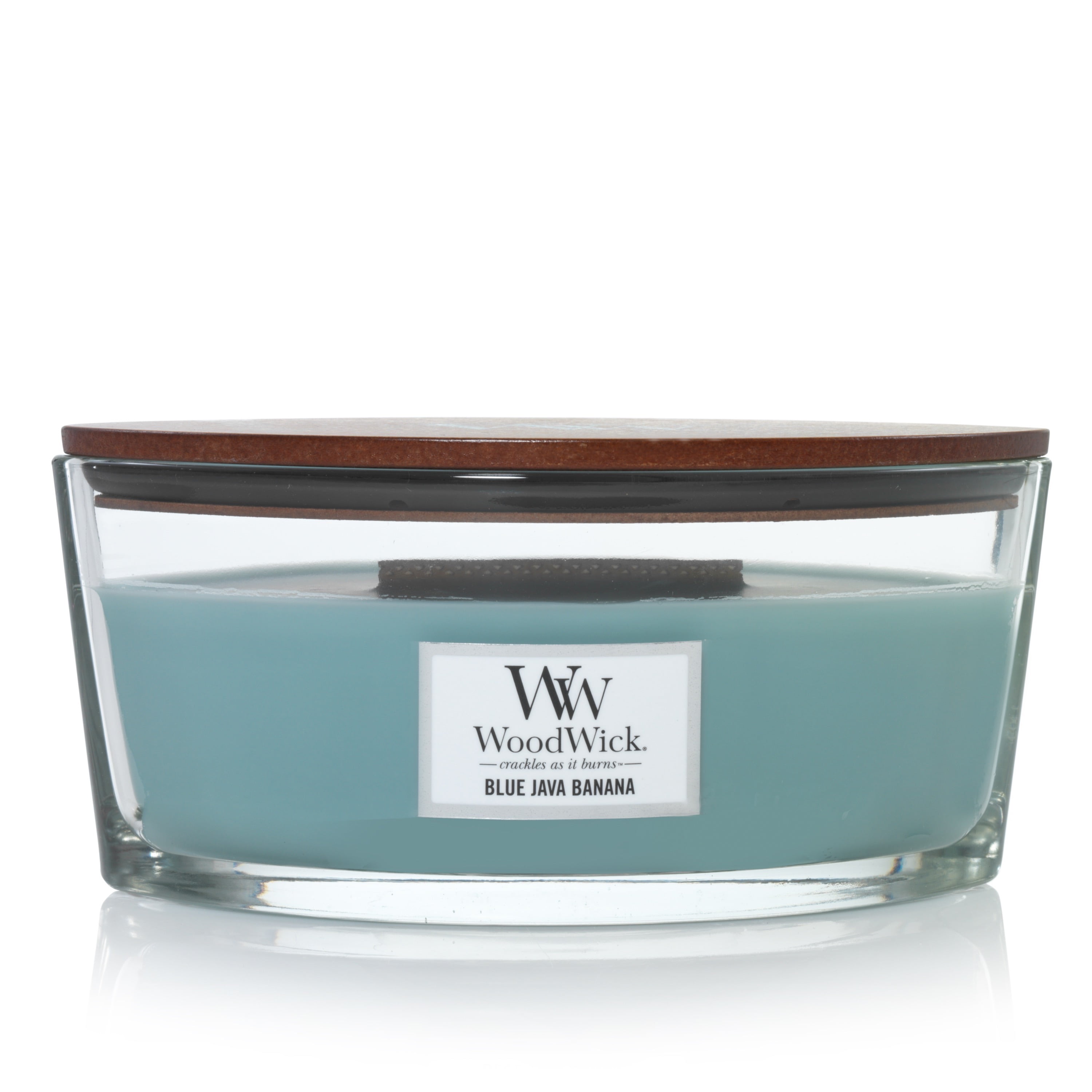 Java Candle WoodWick® Blue Java Banana Ellipse Candle - Walmart.com