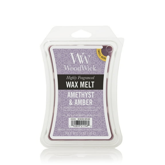 WoodWick Candle Amethyst & Amber - Wax Melt 3.0oz