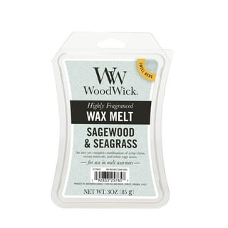 WoodWick Medium Hourglass Candle, Sagewood & Seagrass, 9.7 oz.
