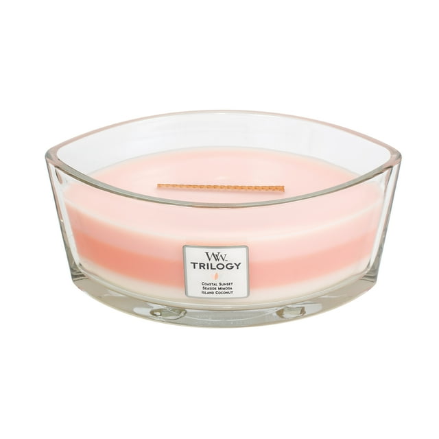 WoodWick CandlesÂ®Trilogy Ellipse Candle, Island Getaway
