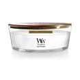 thumbnail image 1 of WoodWick White Tea & Jasmine Scented Ellipse Candle, Crackles as it Burns, Up to 50 hrs burn time, Great for Gifting, 16oz, 1 of 3