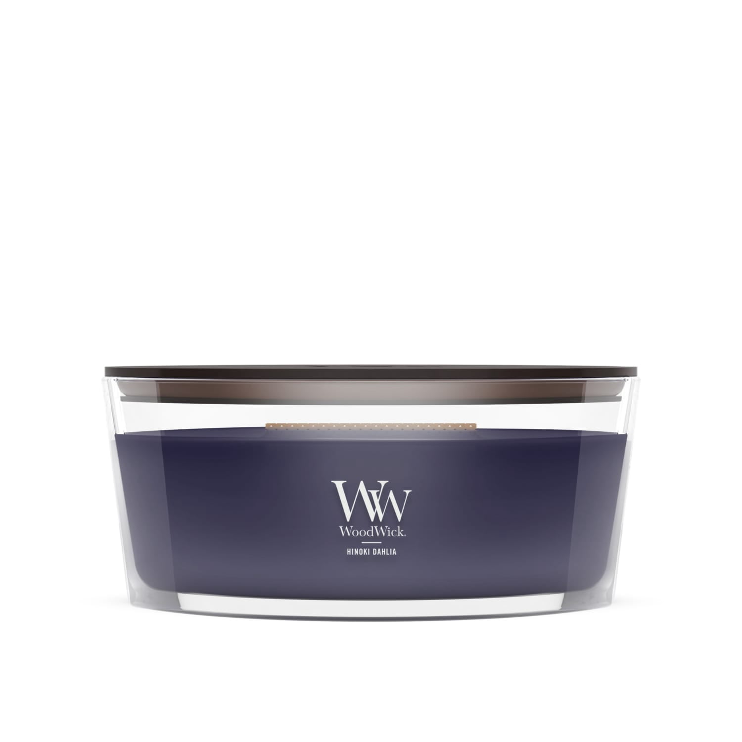 WoodWick Hinoki Dahlia Scented Ellipse Candle, Crackles as it Burns, Up to 50 hrs burn time, Great for Gifting, 16oz