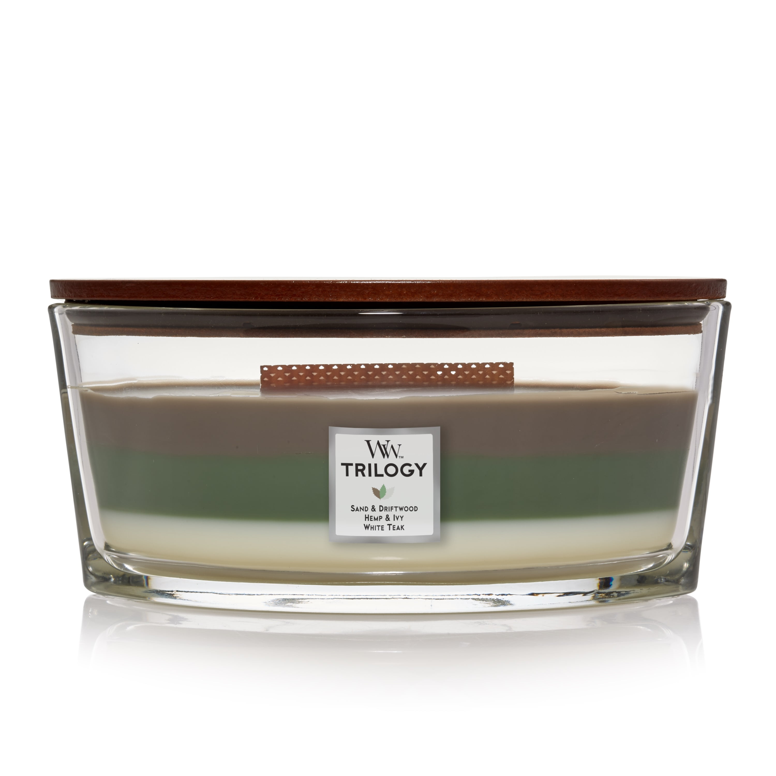 WoodWick Ellipse Trilogy Candle, Verdant Earth,16 oz