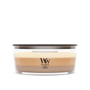 WoodWick Ellipse Trilogy Scented Candle, Caf  Sweets, 16 oz