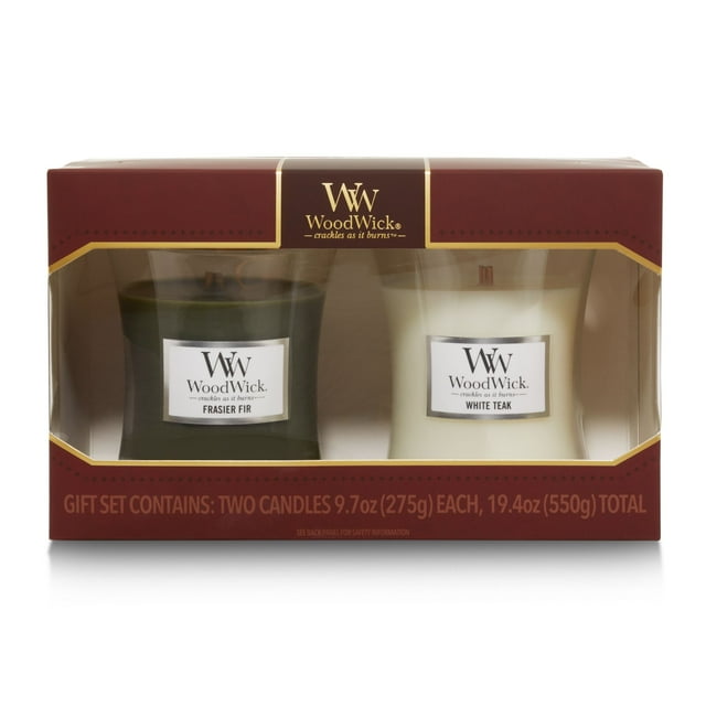 WoodWick® Gift Set Medium Hourglass Candle Holiday Fragrance Pairing