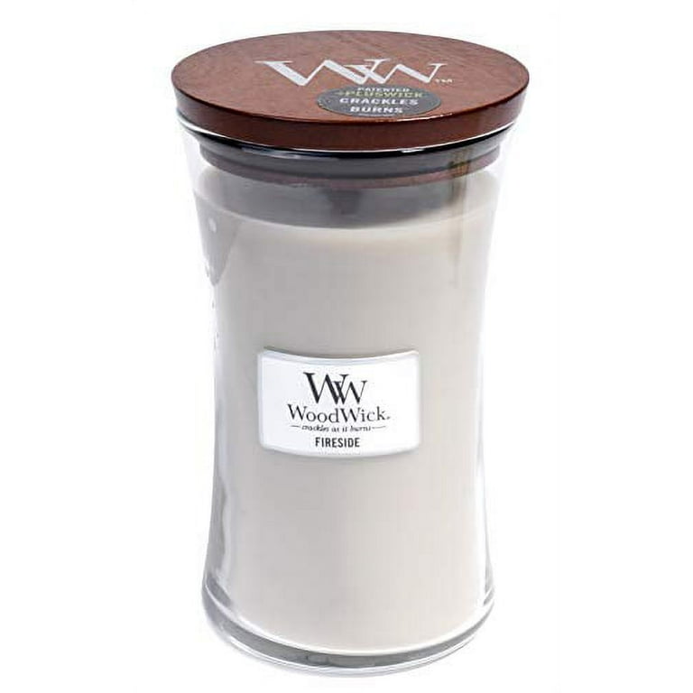  WoodWick Hourglass Scented Candle, Fireside, Large, 21.5 oz. :  Home & Kitchen