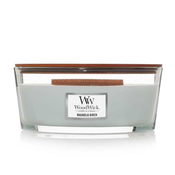 WoodWick Magnolia Birch Ellipse Candle