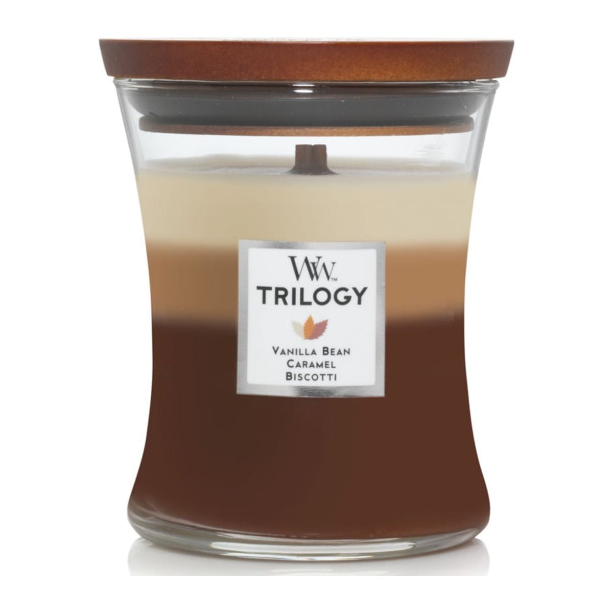 WoodWick, Medium Hourglass Candles Trilogy Cafe Sweets
