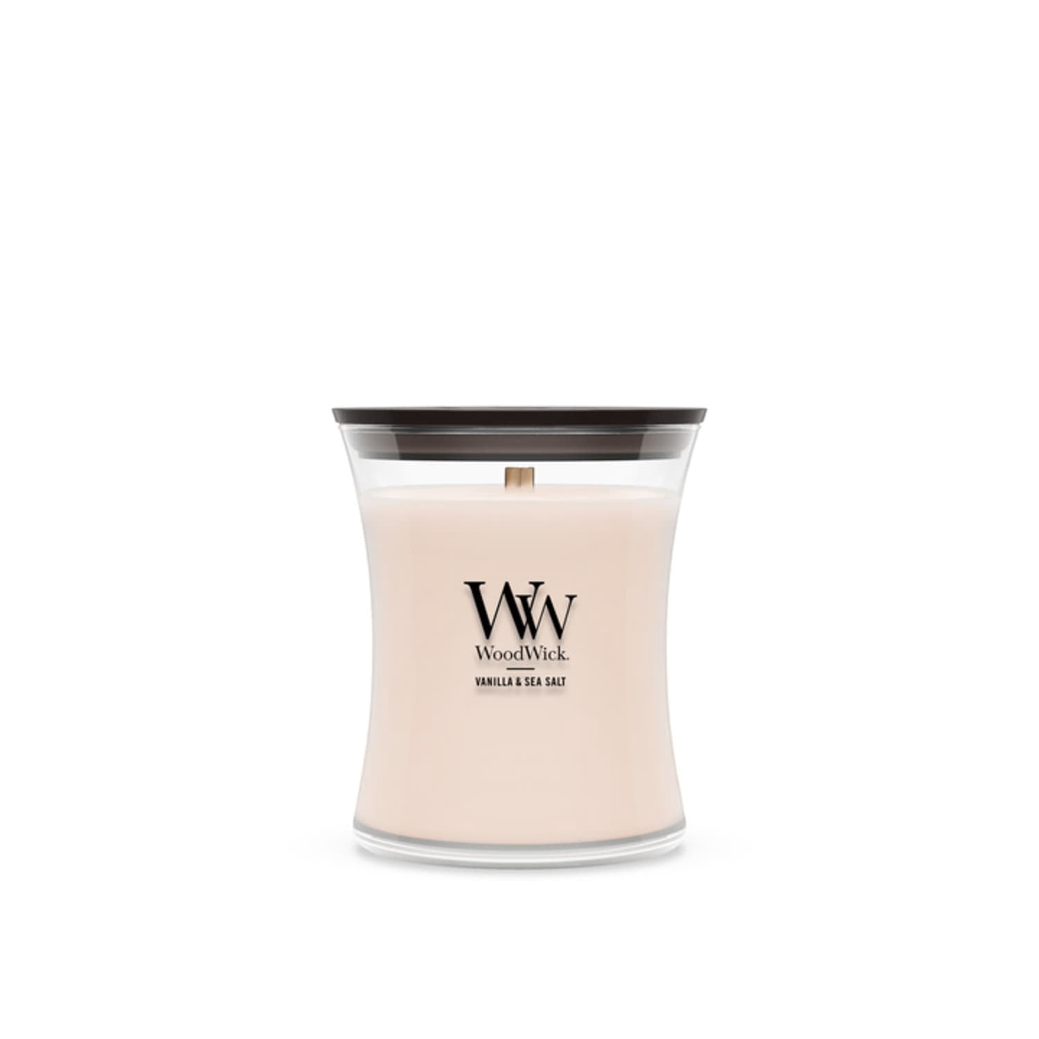 WoodWick Candles Medium Hourglass Scented Candle Vanilla Sea Salt