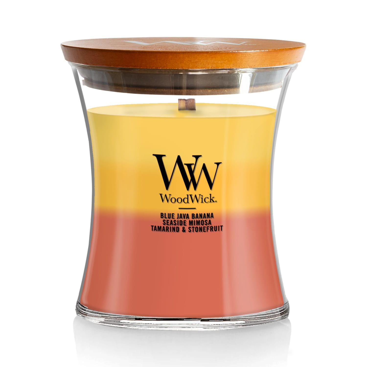 WoodWick Tropical Sunrise Trilogy, 9.7 oz Medium Hourglass Trilogy Candle