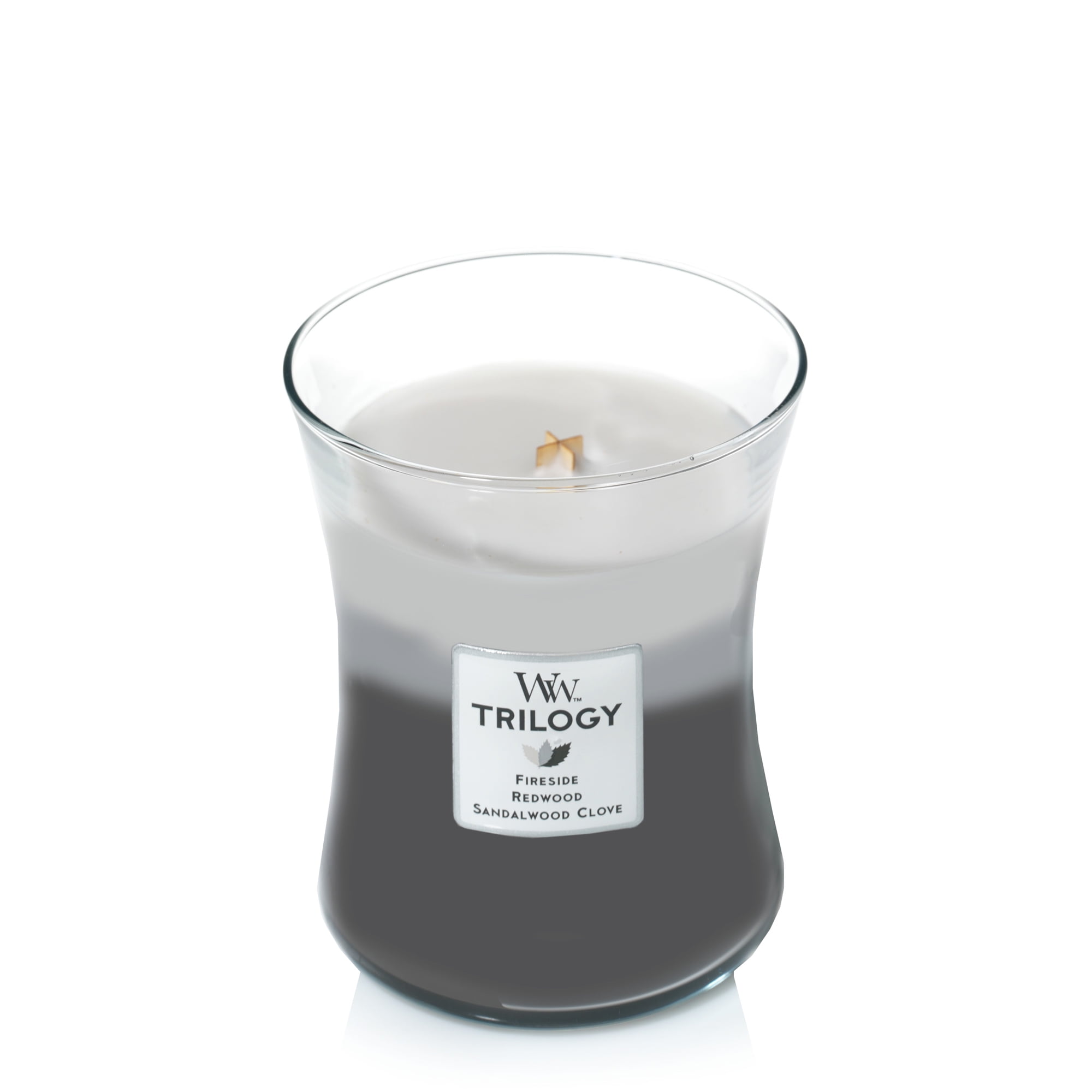 Medium Hourglass Amber Soy Jar Candle with Crackling Wick