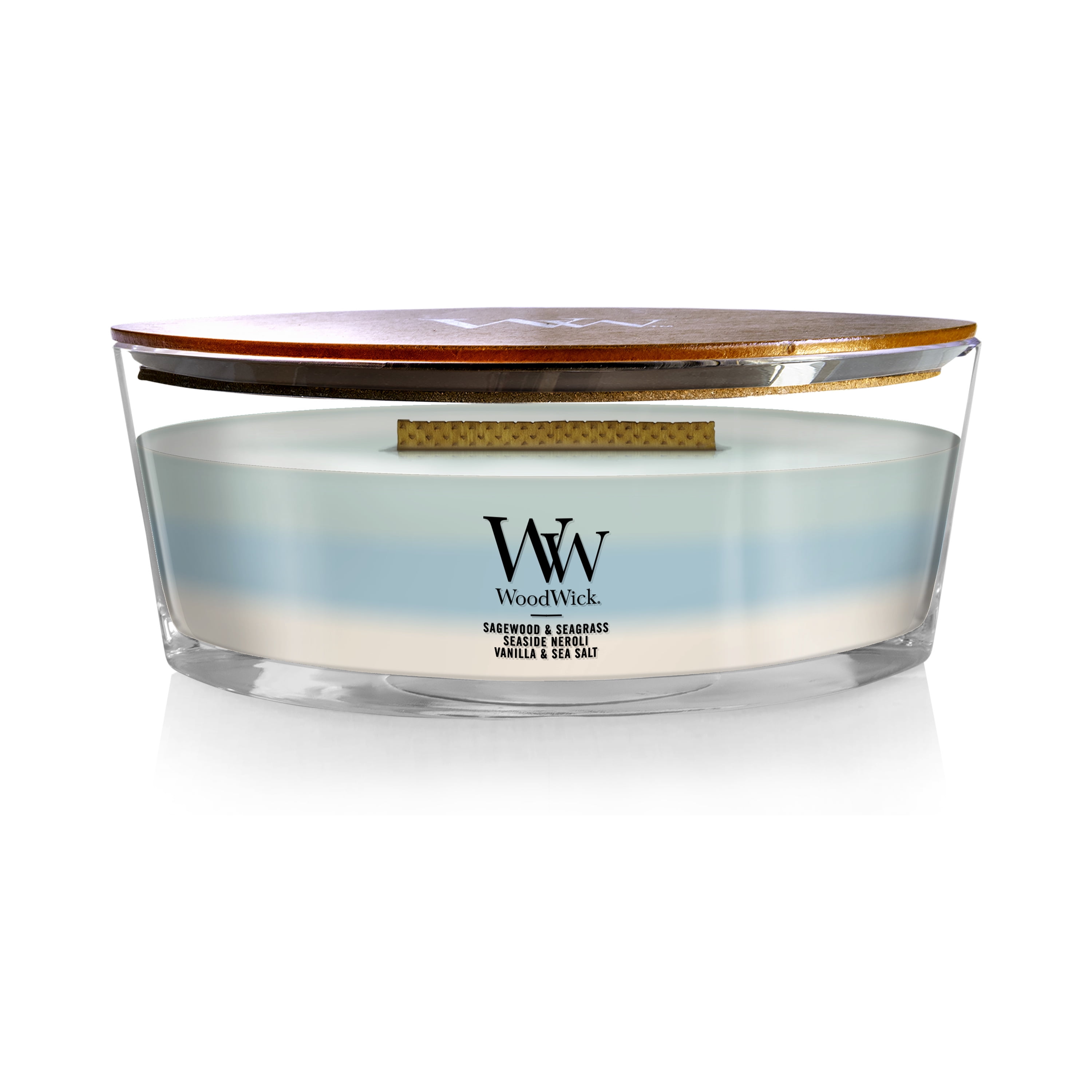 WoodWick Ellipse Scented Candle, Oceanic Trilogy, 16 oz.