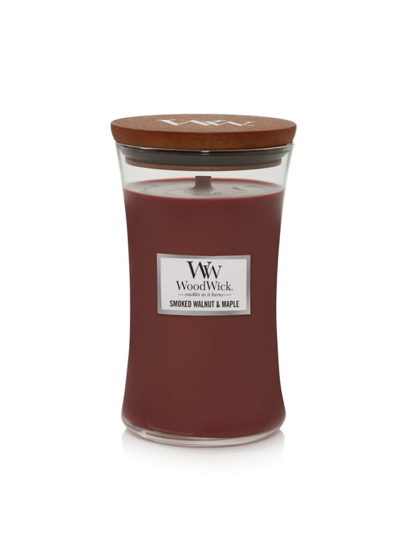 WoodWick Smoked Walnut & Maple - Large Hourglass Candle