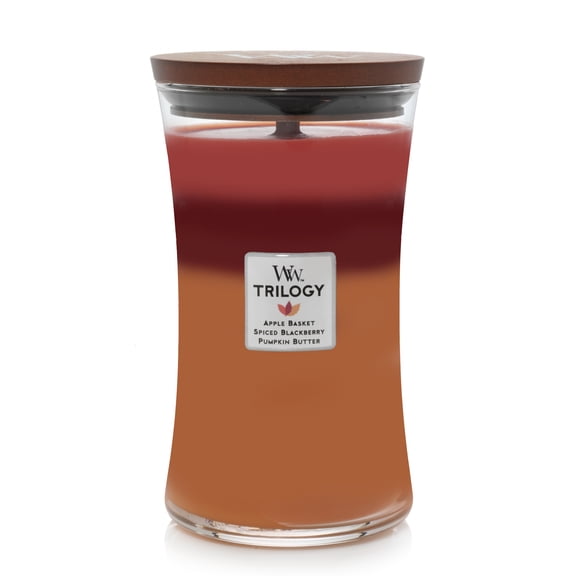 WoodWick Trilogy Autumn Harvest - Large Hourglass candle