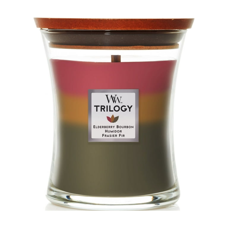 Elderberry Bourbon WoodWick® Large Hourglass Candle - Large Hourglass  Candles