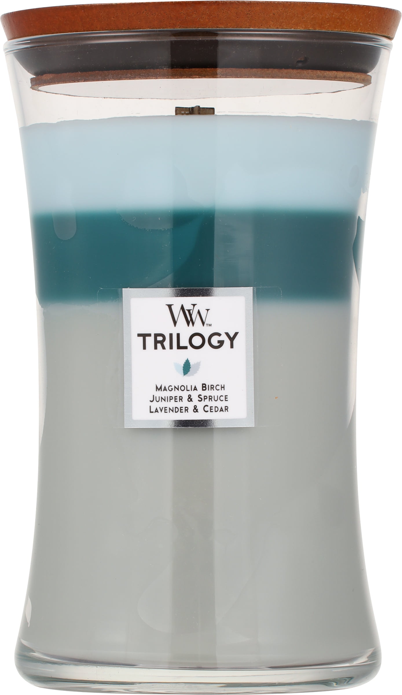 Icy Woodland Large Soy Jar Candle with Wooden Wick