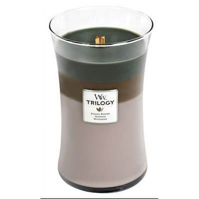 WoodWick® Trilogy Large Hourglass Candle, Cozy Cabin