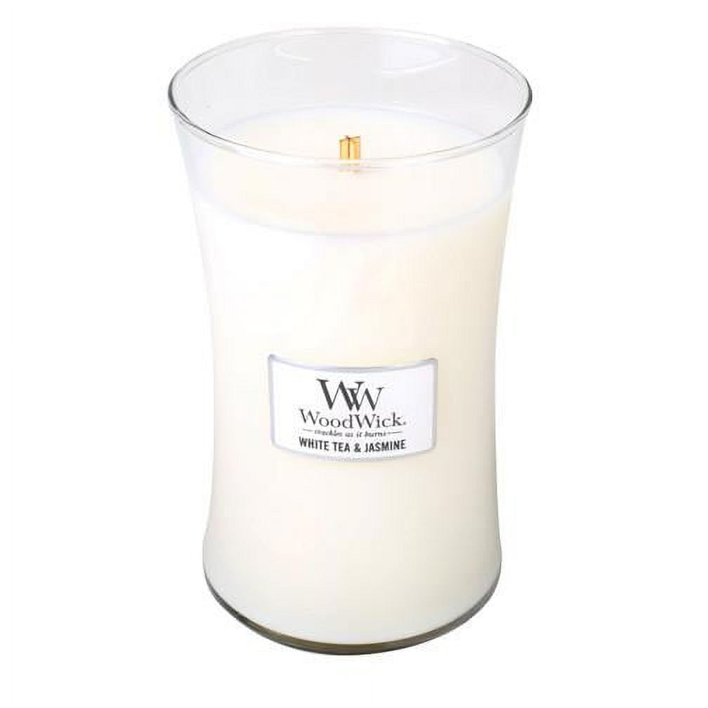 WoodWick Smoked Jasmine Large Hourglass Candle (93038E) - Candle Emporium