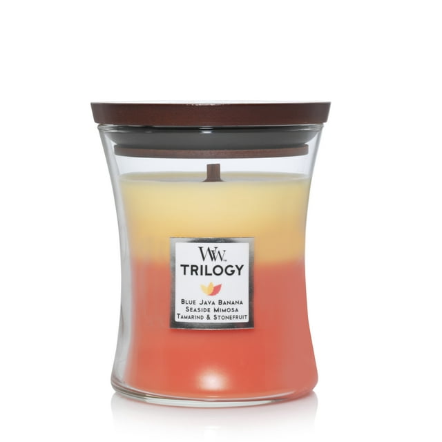 WoodWick Trilogy Tropical Sunrise - 9.7oz  Medium Hourglass Scented Candle