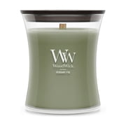 WoodWick 9.7 oz Medium Hourglass Scented Candle, Verdant Fig, Green