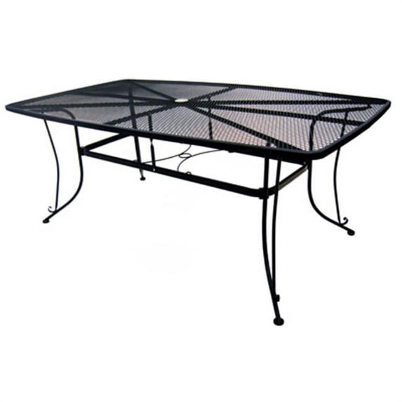 Woodard 1172-BXU 42 x 72 in. Standard Mesh Dining Table