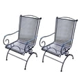 thumbnail image 1 of Woodard Uptown Patio Steel Mesh Coil Spring Rocker Chair, Black (2 Pack), 1 of 7