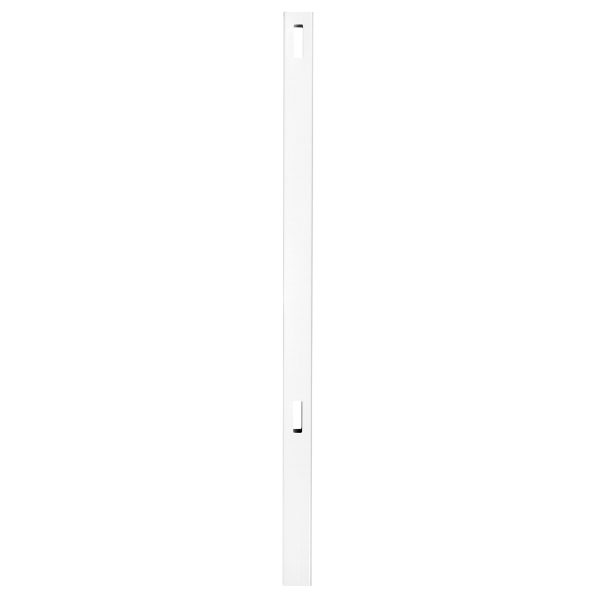 Woodbridge 5 in. x 5 in. x 72 in. Routed White Vinyl Fence Line Post