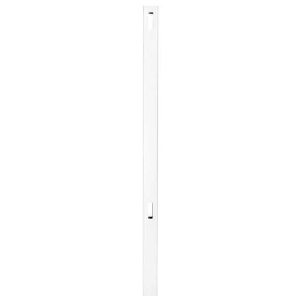 Woodbridge 5 in. x 5 in. x 84 in. Routed White Vinyl Fence Line Post