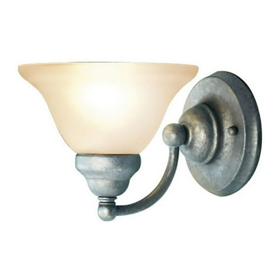 Woodbridge Lighting Anson 1 Light Steel/Glass Wall Sconce in Graystone