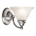 thumbnail image 1 of Woodbridge Lighting Anson 1 Light Steel/Glass Wall Sconce in Satin Nickel, 1 of 3