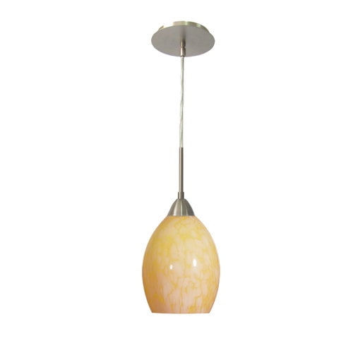 Woodbridge Lighting Art Glass 1-Light Cone Pendant