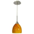 thumbnail image 1 of Woodbridge Lighting Art Glass 1-Light Mini-Pendant in Sahara/Satin Nickel, 1 of 1