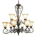 thumbnail image 1 of Woodbridge Lighting Avondale 9-Light Metal Chandelier in Rustic Iron Brown, 1 of 1