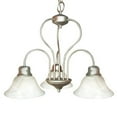 thumbnail image 1 of Woodbridge Lighting Basic 3-Light Metal Chandelier in Satin Nickel, 1 of 2