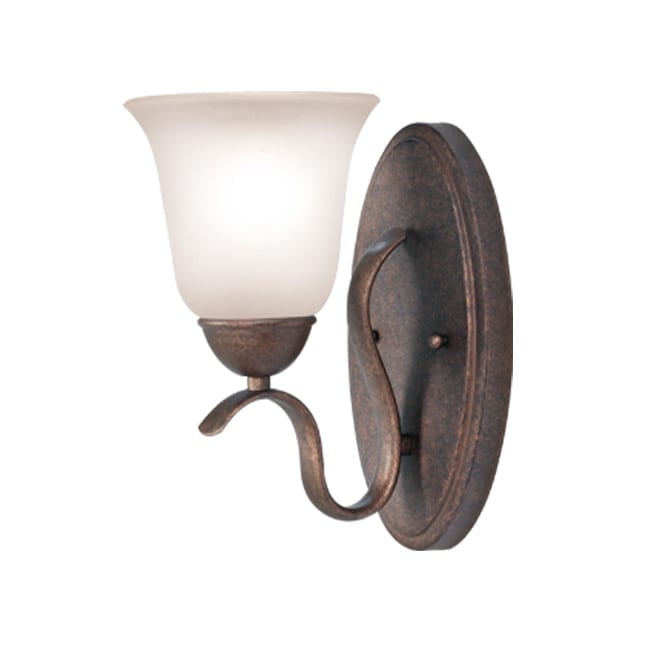 Beaconsfield Marbled Bronze Bath Wall Sconce 9"x16"